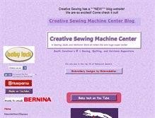 Tablet Screenshot of creative-sewing-machine-center.com